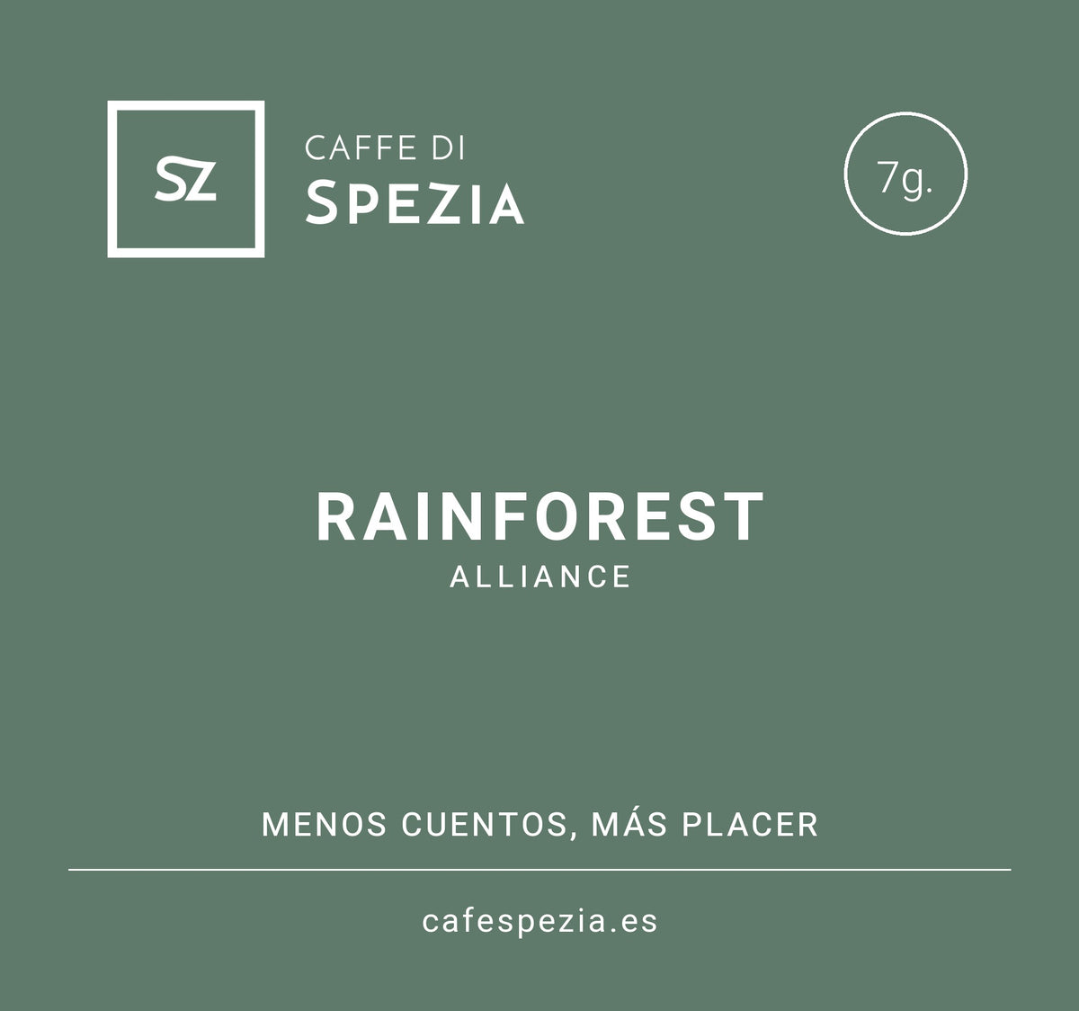 Caja de monodosis ESE Rainforest Alliance de Caffè di Spezia, 25 unidades