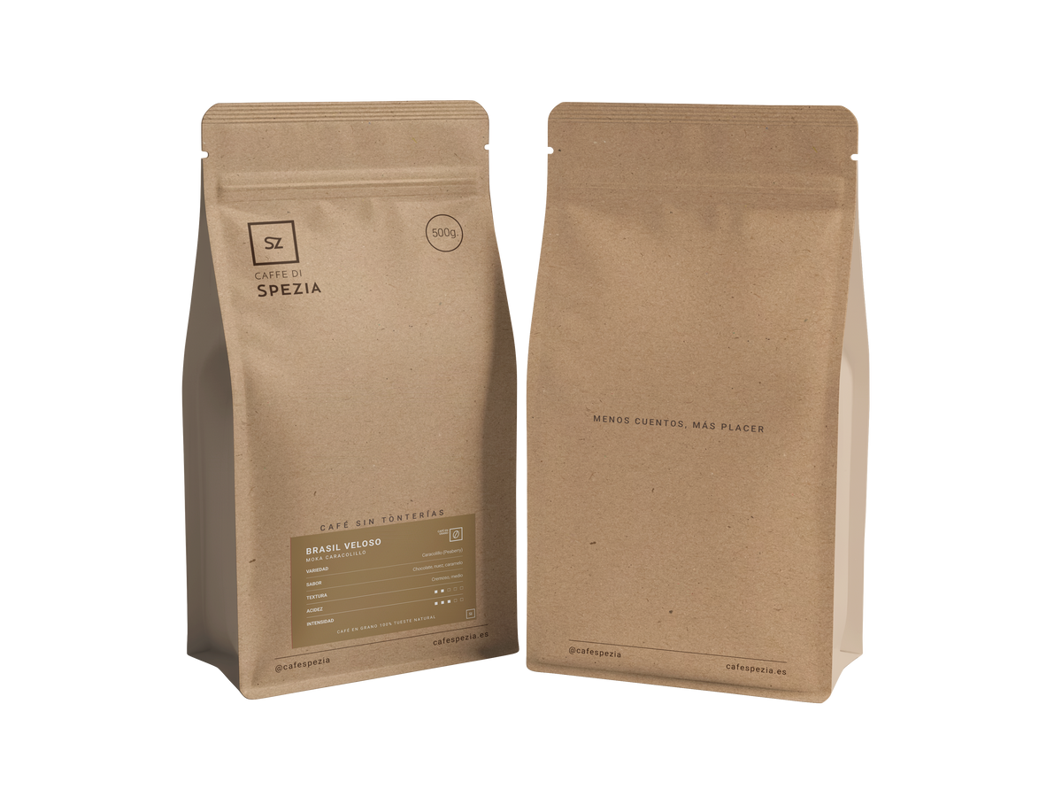 Bolsa de 500 g de Brasil Veloso Moka Caracolillo